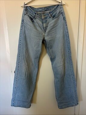Old Navy Women’s Size 10 Tall Light Wash Wide-Leg Jeans